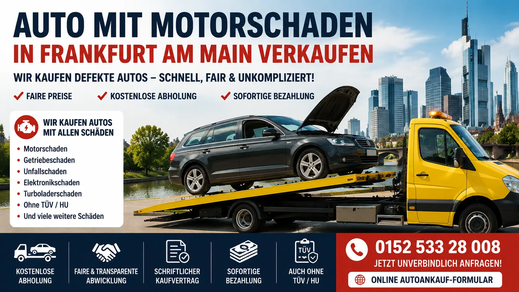 Auto mit Motorschaden in Frankfurt am Main verkaufen
